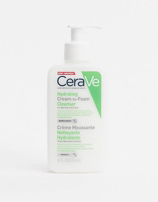 CeraVe Hydrating Cream-To-Foam Cleanser for Normal to Dry Skin 236ml