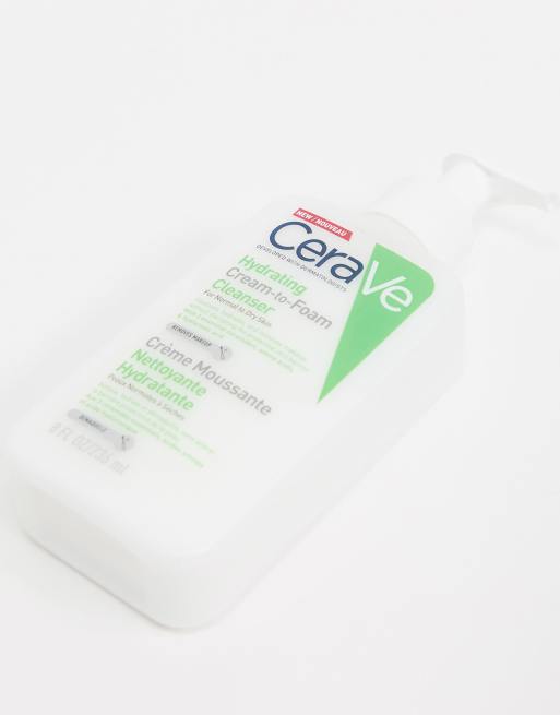 CeraVe Hydrating Cream-To-Foam Cleanser for Normal to Dry Skin 236ml, 2 of 4