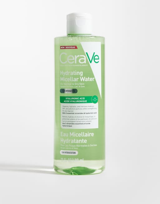 CeraVe – Hydrating Micellar Water – Sminkborttagning med hyaluronsyra, 400 ml