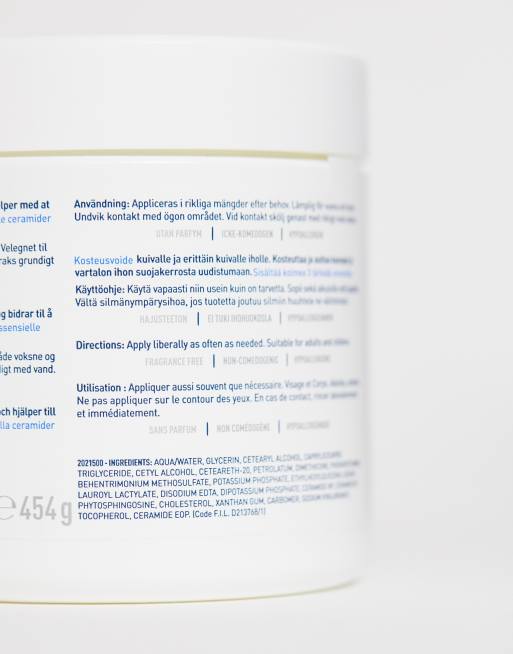 CeraVe Moisturising Cream Pot with Hyaluronic Acid & Ceramides for Dry to Very Dry Skin 454g, 4 of 4