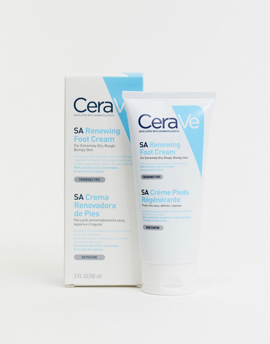CeraVe SA Renewing Foot Cream 88ml-No colour