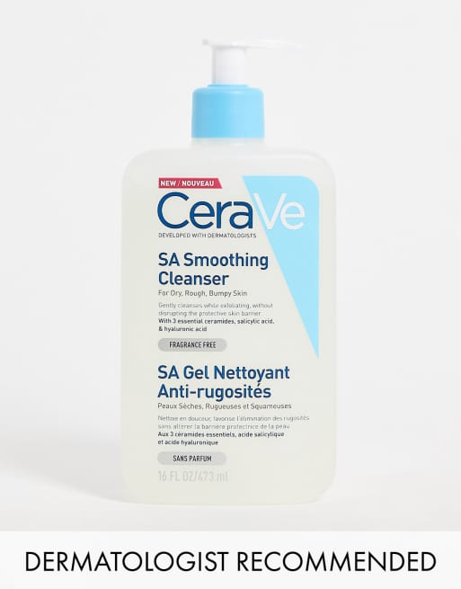 Cerave Sa Smoothing Cleanser For Dry Rough Bumpy Skin 473ml Asos