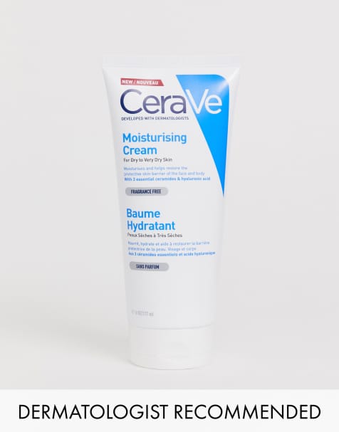 CeraVe - Vochtinbrengende crème tube met 3 essentiële ceramiden en hyaluronzuren voor de droge tot zeer droge huid: 177 ml - view 1