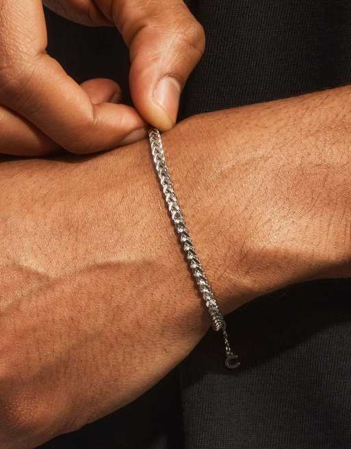 Cernucci 3mm Franco bracelet in silver, 3 of 5