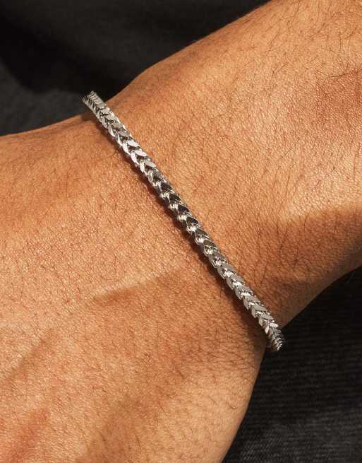 Cernucci 3mm Franco bracelet in silver, 5 of 5