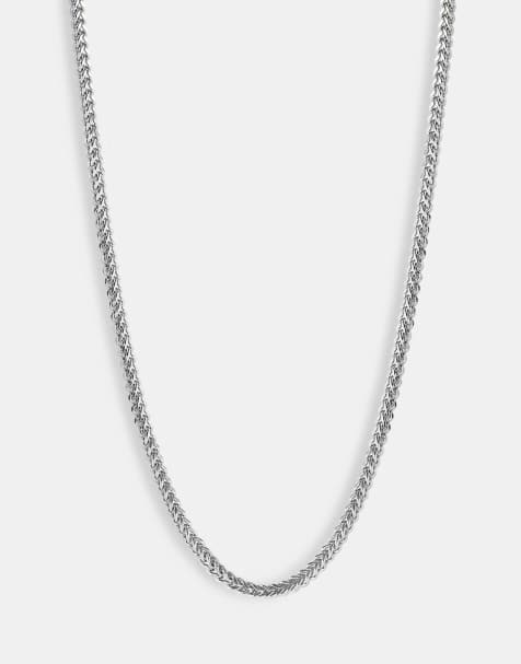 Cernucci 3mm Franco chain in silver - view 1