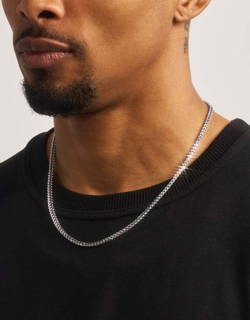 Cernucci 3mm Franco chain in silver, 4 of 5