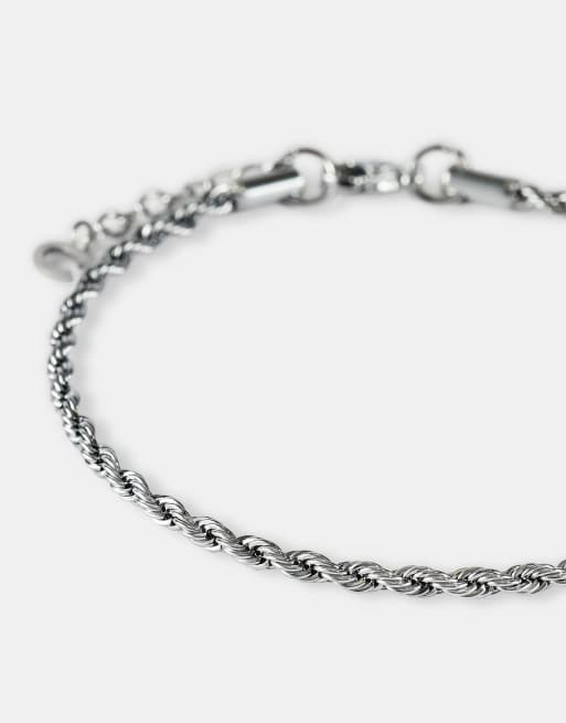 Cernucci 3mm Rope bracelet in silver, 2 of 4