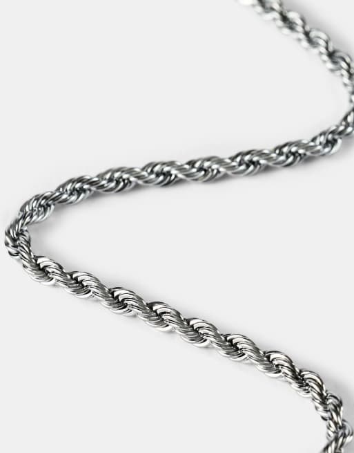 Cernucci 3mm rope chain in white, 2 of 4