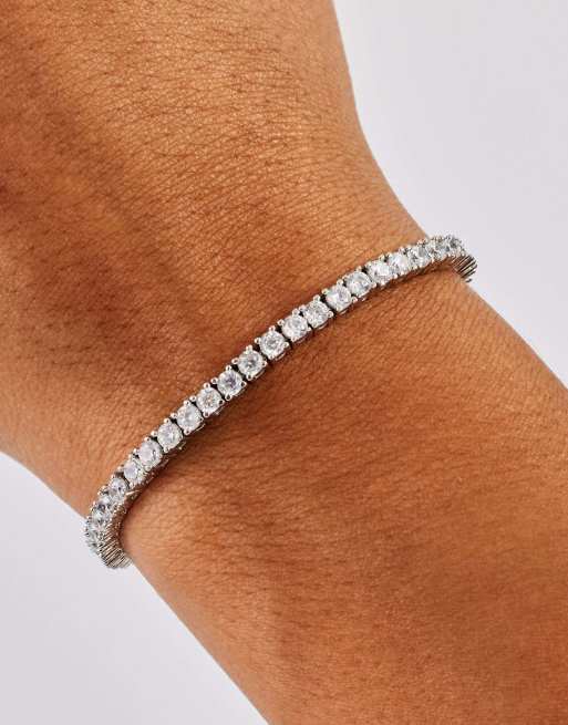 Cernucci  3mm tennis bracelet in silver, 3 of 4