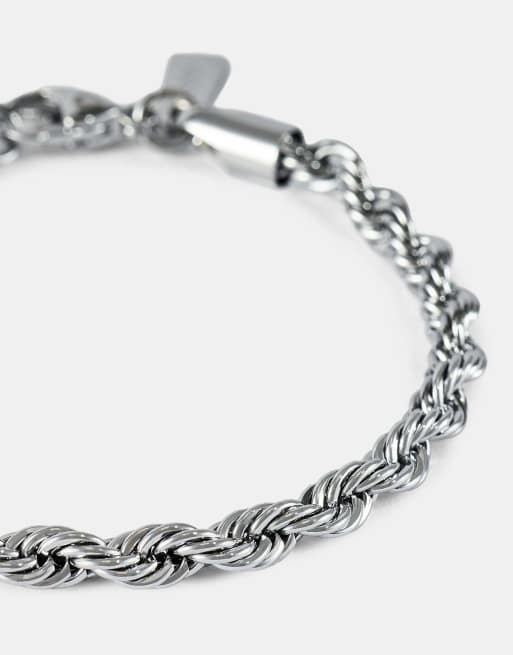 Cernucci 5mm Rope bracelet in silver, 4 of 6