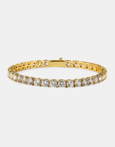Cernucci 5mm Tennis bracelet in gold - view 1