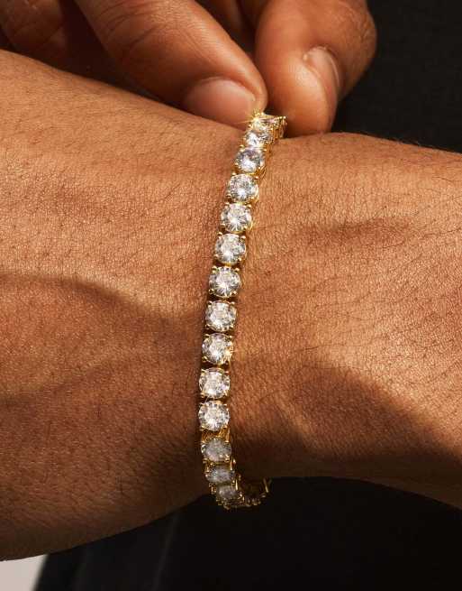Cernucci 5mm Tennis bracelet in gold, 2 of 5