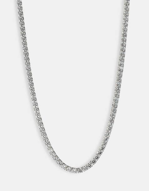 Cernucci 5mm Tennis chain in silver - view 1