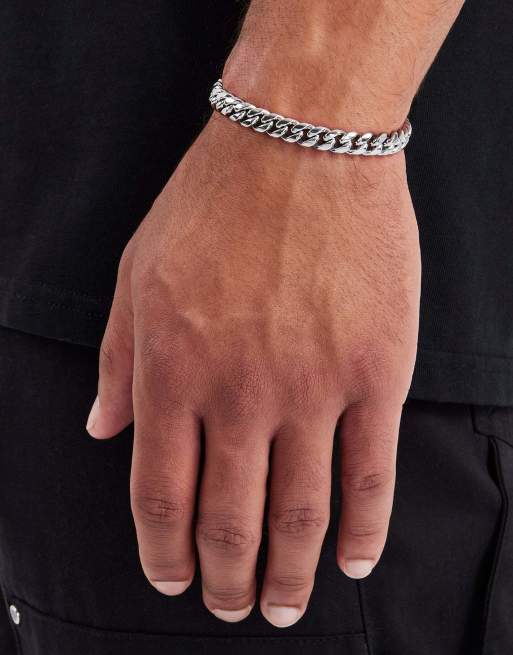 Cernucci 8mm Miami Cuban bracelet in silver, 3 of 3