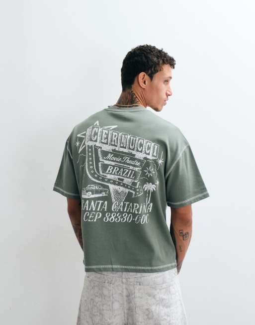 Cernucci boxy T-shirt met graphic op de achterkant, 5 van 5