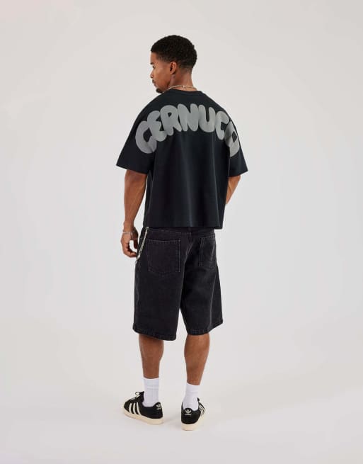 Cernucci Cernucci bubble puff print boxy t-shirt in black, 3 of 4