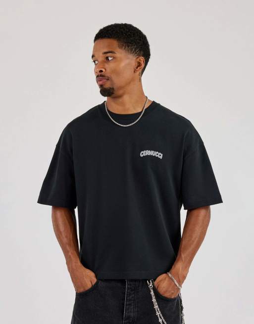 Cernucci Cernucci bubble puff print boxy t-shirt in black, 4 of 4