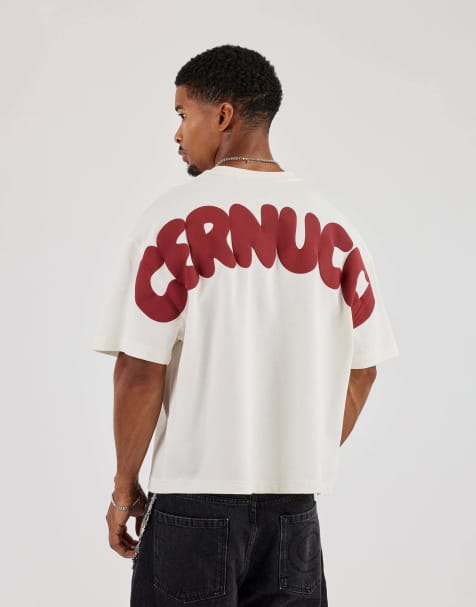 Cernucci Cernucci bubble puff print boxy t-shirt in ecru - view 1