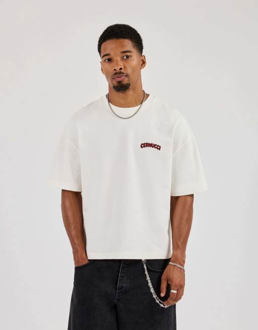 Cernucci Cernucci bubble puff print boxy t-shirt in ecru, 2 of 4