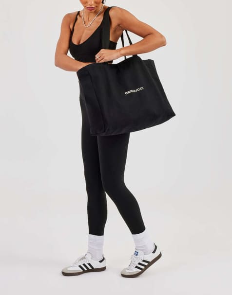Cernucci Cernucci canvas tote bag in black - view 1