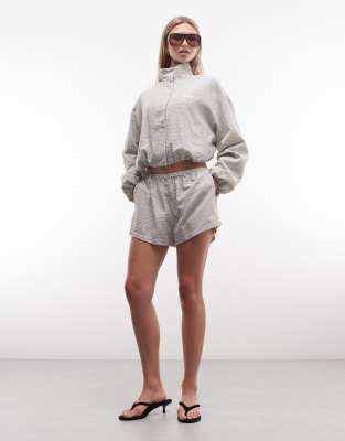 Cernucci check twill shorts co-ord in ecru