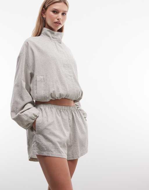 Cernucci check twill shorts (part of a set), 2 of 5