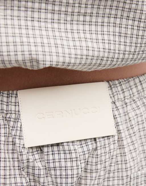 Cernucci check twill shorts (part of a set), 4 of 5