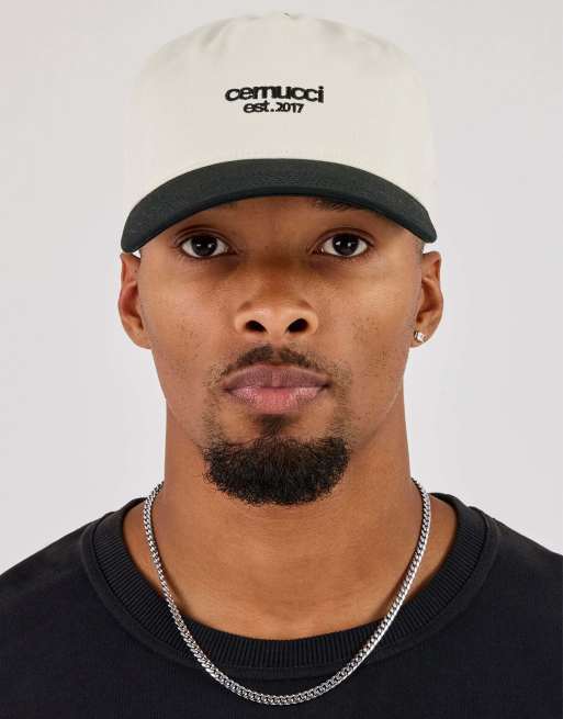 Cernucci Contrast micro logo cap in cream and black, 2 of 7