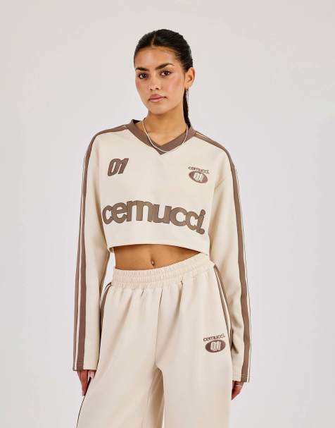 Cernucci Cropped football top - view 1