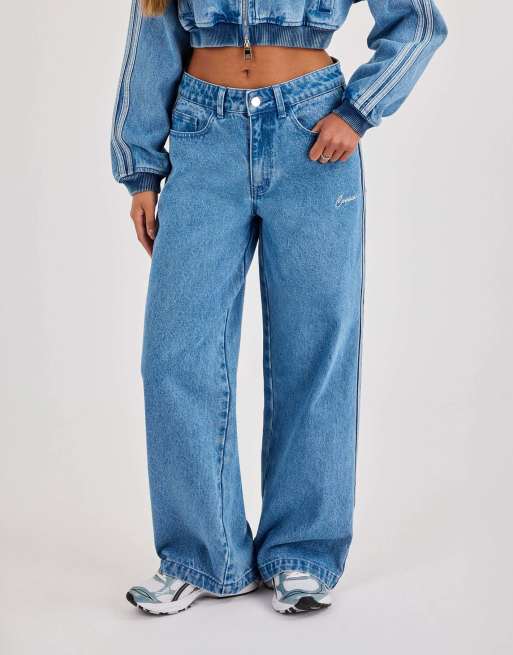 Cernucci Denim taping baggy jean in blue, 3 of 4
