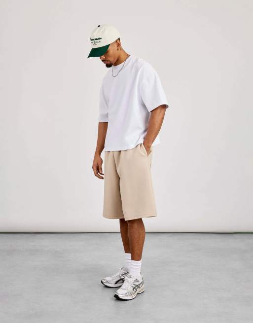 Cernucci Double knit jort in beige, 2 of 4