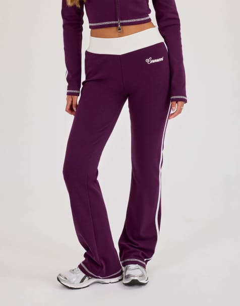 Cernucci Embroidered fitted flare in purple - view 1