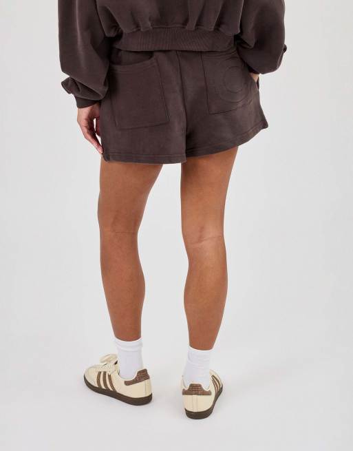 Cernucci embroidered shorts in brown, 4 of 4