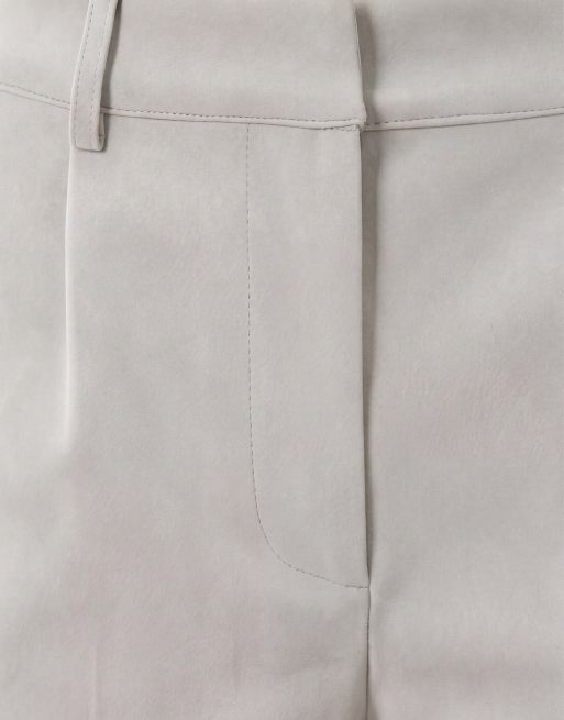 Cernucci faux suede micro shorts co-ord in light blue, 8 of 9