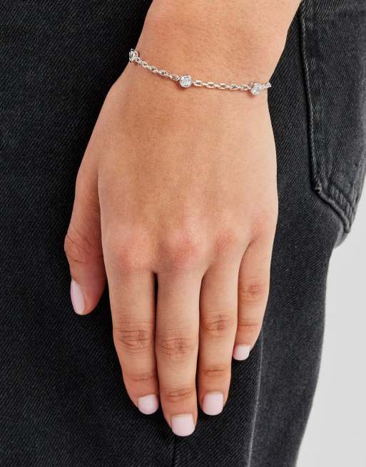 Cernucci Gemstone rolo bracelet - 5mm in silver, 3 of 3