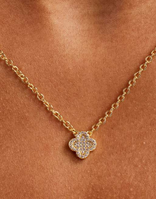 Cernucci Iced motif necklace - 10mm in gold, 2 of 4