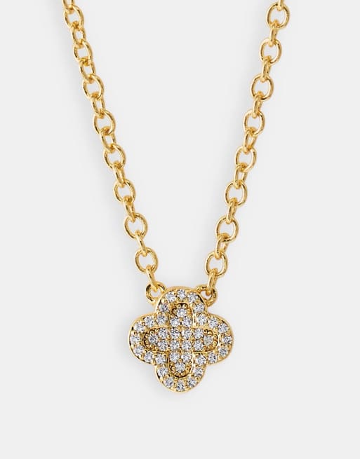 Cernucci Iced motif necklace - 10mm in gold, 3 of 4