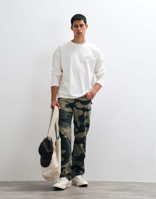 Cernucci long sleeve t-shirt with chain stitch logo back print, 2 of 5