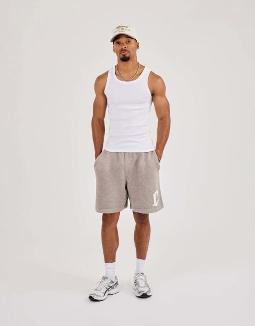 Cernucci Mens c knitted relaxed short in beige, 3 of 5