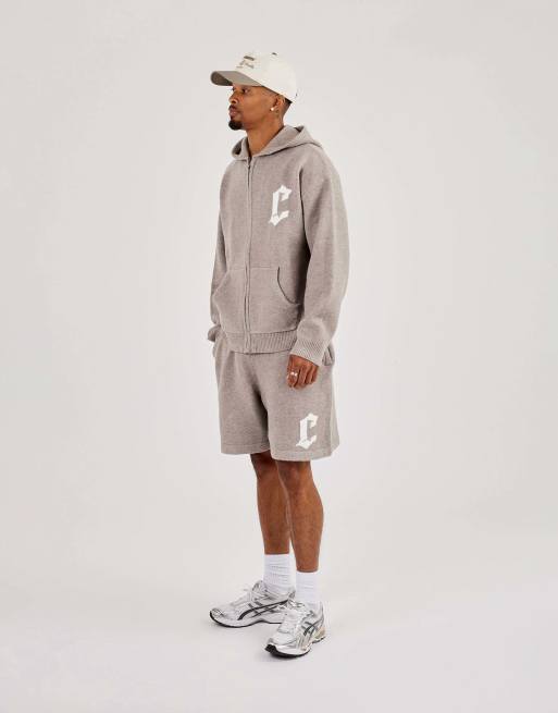 Cernucci Mens c knitted relaxed short in beige, 5 of 5