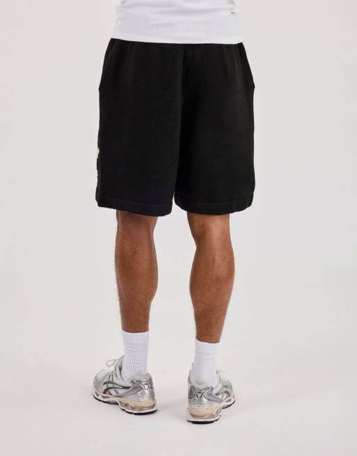 Cernucci Mens c knitted relaxed short in black, 3 of 4