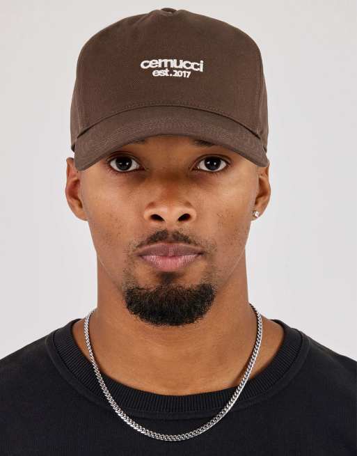 Cernucci Micro logo cap in brown, 2 of 7