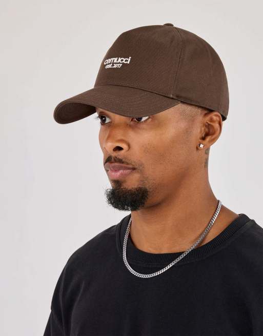Cernucci Micro logo cap in brown, 3 of 7