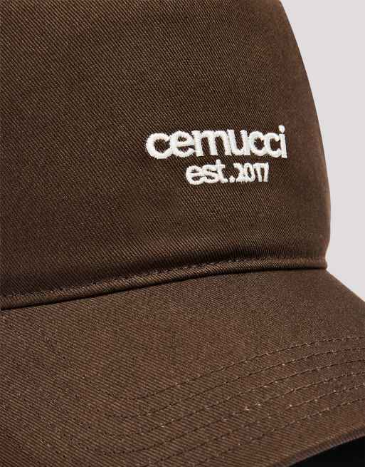 Cernucci Micro logo cap in brown, 6 of 7