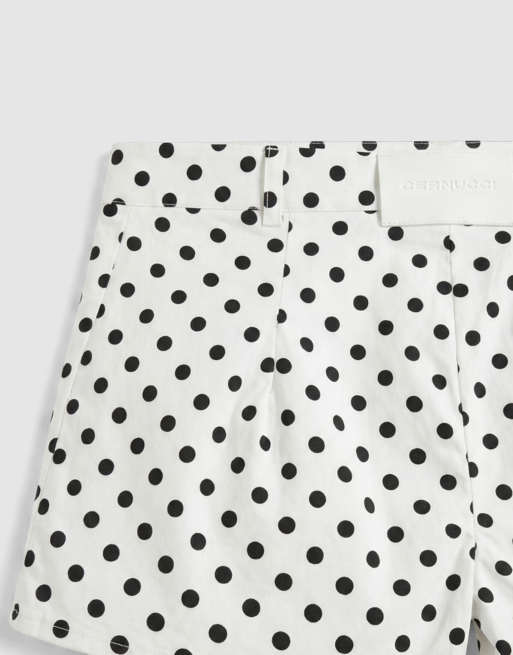 Cernucci mini shorts co-ord met polkadot in wit, 8 van 9