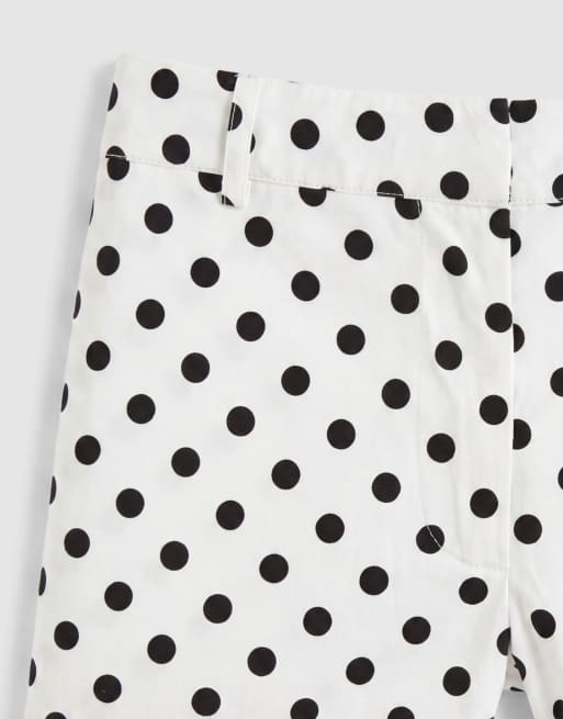 Cernucci mini shorts co-ord met polkadot in wit, 9 van 9