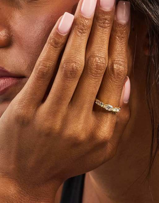 Cernucci Mixed gemstone shape ring - 4mm in gold, 4 of 4