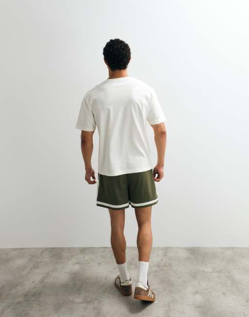 Cernucci – Naturvit t-shirt i regular fit med sydd logga, 3 av 7