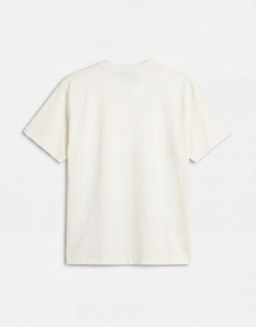 Cernucci – Naturvit t-shirt i regular fit med sydd logga, 7 av 7